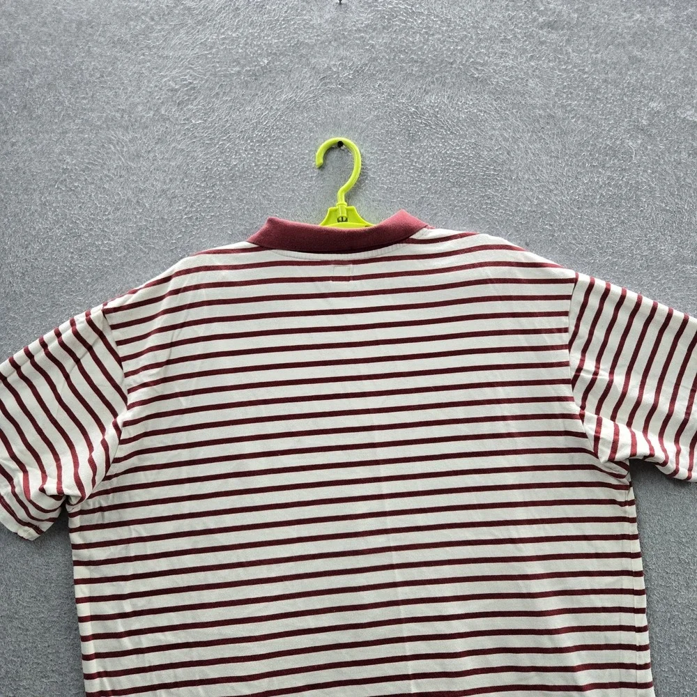 VINTAGE Adidas Men Polo 2XL White Embroidered Striped Trefoil Logo Y2K Golf
